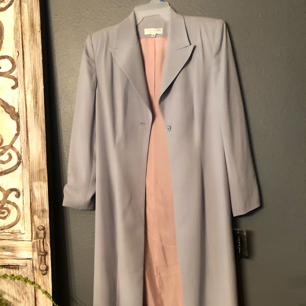 Floor Length Jackie Jon Pin Striped Jacket